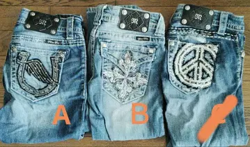 Miss Me 블루 데님 25 카프리 2종 AB만