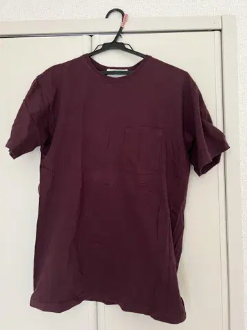 SASSAFRAS 버건디 티셔츠 M 사이즈