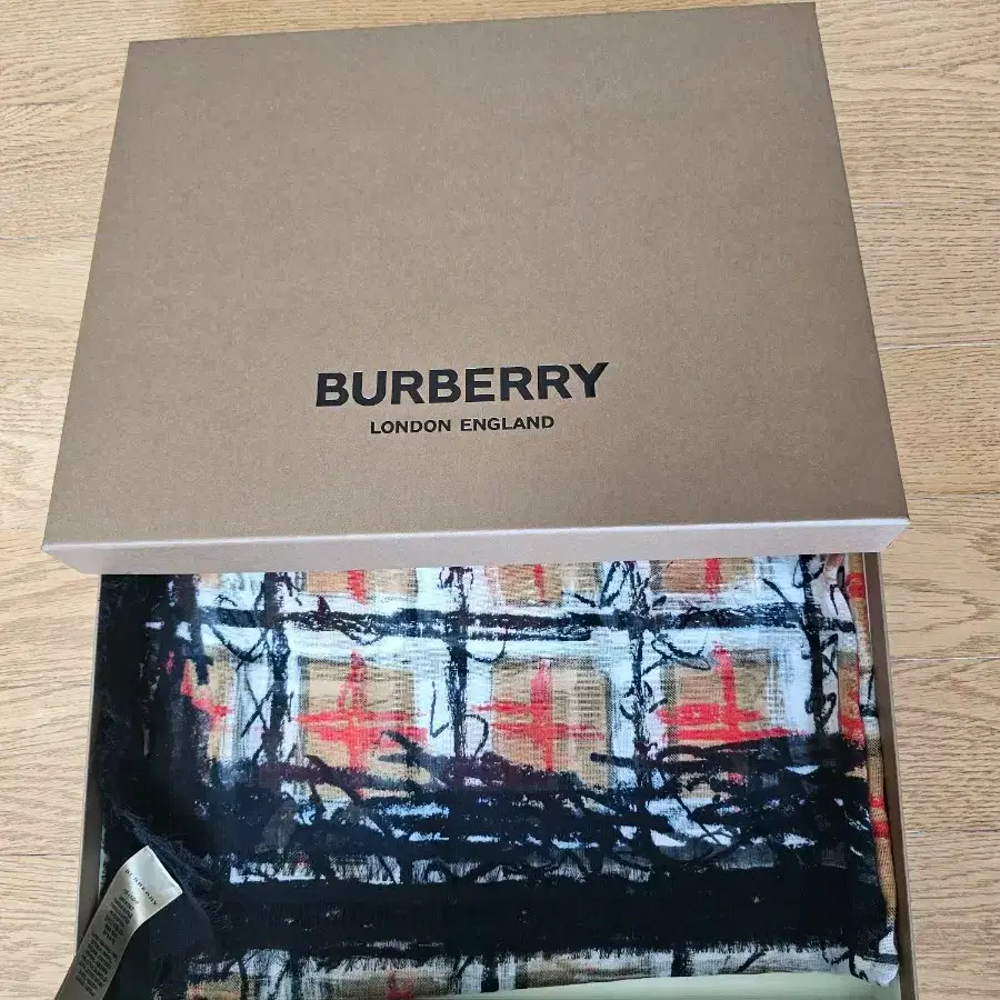 BURBERRY 버버리 (New) Burberry Check Print Square Scarf on