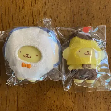 산리오 시크릿 키링 치비토모 폼폼푸딩 2종 세트