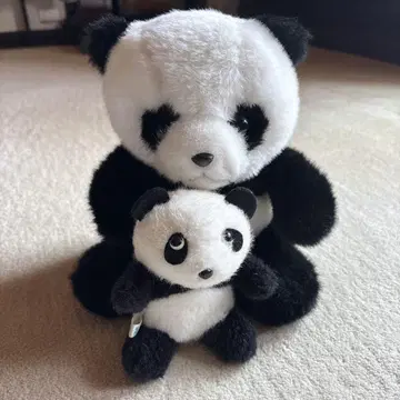 팬더 봉제 인형 쇼와 레트로