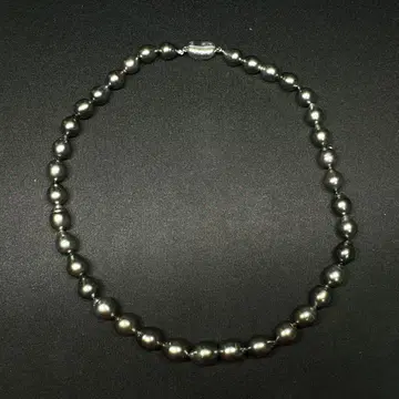 검은 나비 조개 목걸이 바로크 펄 대형 10mm