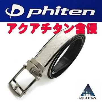 화이트 31 파이텐 아쿠아 티타늄 함침 골프 벨트 화이트 phiten