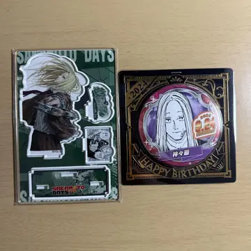 사카모토 데이즈 시시바 명장면 디오라마 피규어 생일 캔뱃지