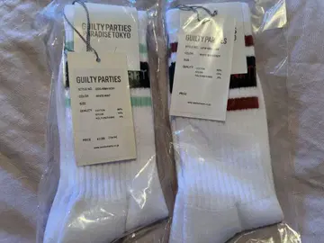 WACKOMARIA SKATERSOCKS 2켤레 세트 민트 버건디