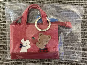파밀리아 미니 데님 백 레드