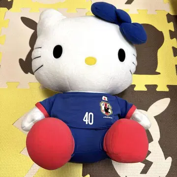 헬로키티 봉제 인형 제일복권 축구 일본 대표팀 콜라보