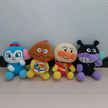 호빵맨 봉제 인형 4종 세트