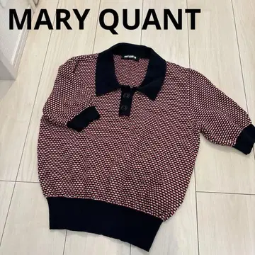 MARY QUANT 마리콴트 반팔 폴로 니트