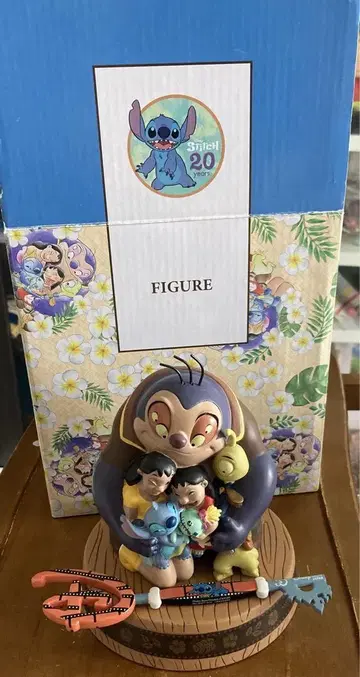 새상품급 리로 & 스티치 피규어 STITCH 20 YEARS 디즈니