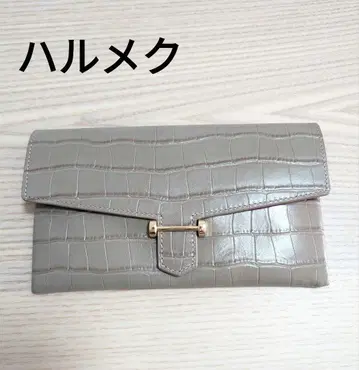 상태 좋음, 할메쿠, 플러그형 장지갑, 악어 무늬 엠보
