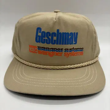 90년대 빈티지 US제 Geschmay 프린트 로고 트래커 캡