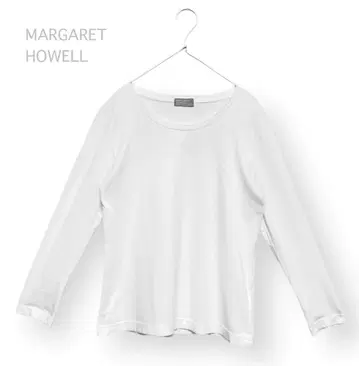 마가렛 호웰 MARGARETHOWELL 화이트 코튼 롱 슬리브