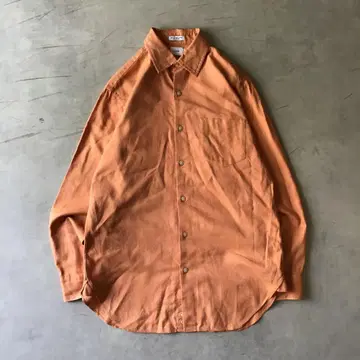 90s Jcrew 제이크루 오렌지 셔츠 버튼 다운 남성용