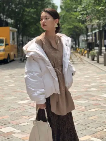 FRAY I.D 숏 다운 자켓