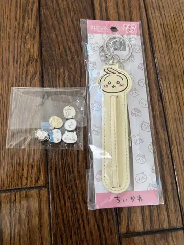 치이카와 토끼 캐릭터 택 키링 부품 하치와레 치이카부