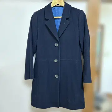네이비 체스터 코트 S 사이즈