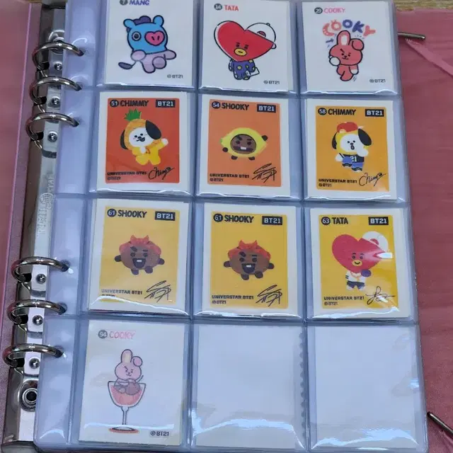방탄 bt21 띠뿌씰 스티커 일괄