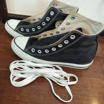 CONVERSE ALL STAR 블랙 하이컷 스니커즈