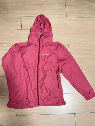 mont-bell S 사이즈 핑크 나일론 자켓 겉옷 얇은 소재