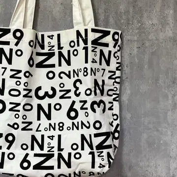 미사용 JOYRICH LOS ANGELES 토트백 영숫자 프린트