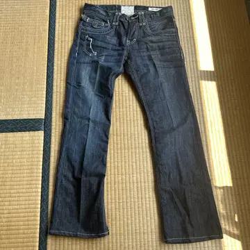 TAVERNITI SO JEANS 다크 블루 부츠 컷 데님