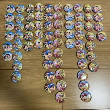 후지야 페코짱 캔뱃지 세트 약 60개