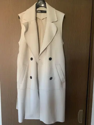 ZARA 베이지 체스터 코트, 롱 베스트