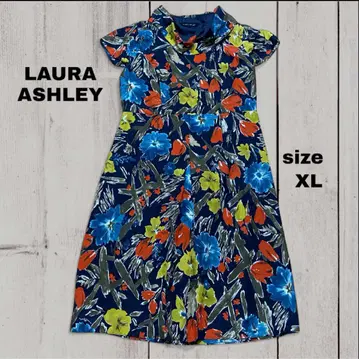 LAURA ASHLEY 로라 애슐리 꽃무늬 원피스 XL 실크 올 패턴