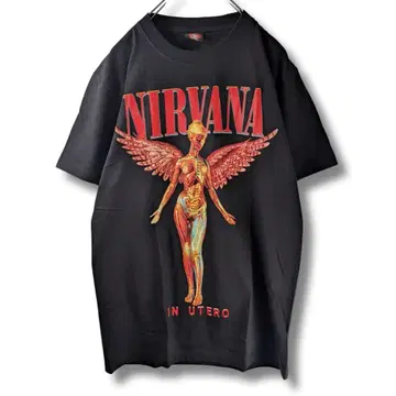 NIRVANA 너바나 밴딩 티셔츠 새상품 프린트 티셔츠 NA170