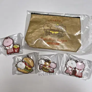 우사마루 제일복권 파우치 러버 키링 5종 세트