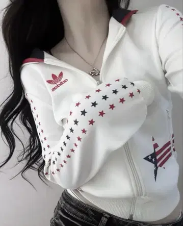 M619 L 사이즈 USA 자수 성조기 지퍼 후드티 트랙 자켓
