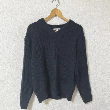 JW ANDERSON 유니클로 다크 네이비 V넥 스웨터 XL