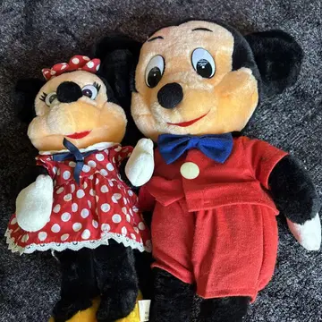 올드 미키 50cm & 미니 30cm 봉제 인형 세트