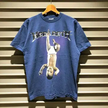 새상품 L Megadeth 메가데스 반팔 프린트 티셔츠