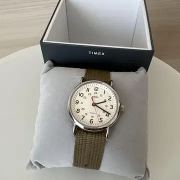 TIMEX 아날로그 손목시계 카키