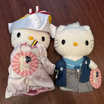 새상품 키티 다니엘 결혼식 레어 웨딩 봉제 인형 신랑 신부 일본 의류