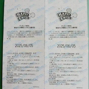 6/5 디즈니랜드 해피 응모권 2장
