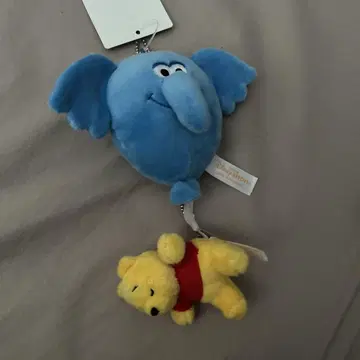 푸우와 파란 코끼리 풍선 봉제 인형