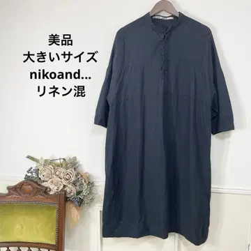 새상품급 빅 사이즈 nikoand... 린넨 혼방 원피스