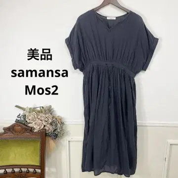 새상품급 samansa Mos2 내추럴 원피스