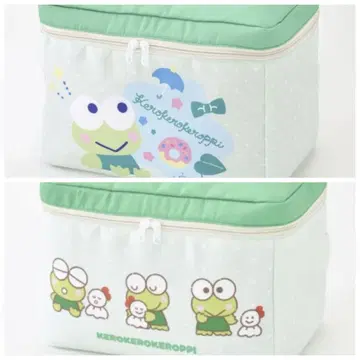 산리오 케로케로케로피 뚜껑이 있는 수납 박스 2개 세트