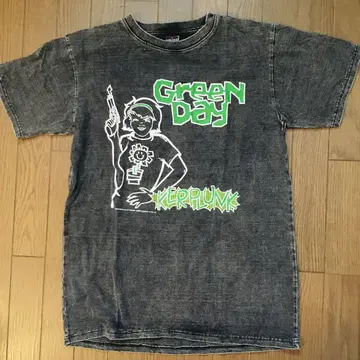그린 데이 GREEN DAY L 밴딩 티셔츠 락 티셔츠