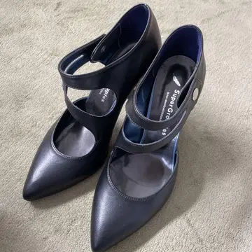 Super groupies 블랙 하이힐 24.5cm