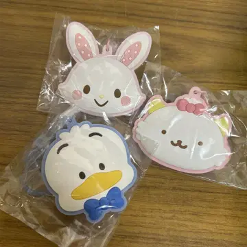 산리오 캐릭터즈 러버 거울 키링 3종 세트