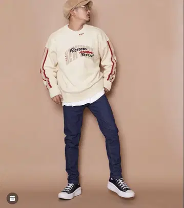 reroom 리룸 니트 스웨터 크림색