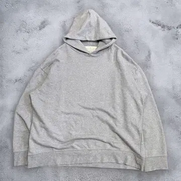 무인양품 맨투맨 풀오버 후드티 코튼 후드티 그레이 L-XL