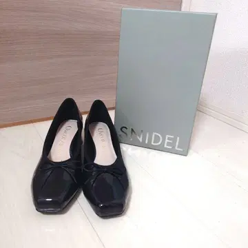 SNIDEL 블랙 스틸레토 신발 L 사이즈 [Chacott]