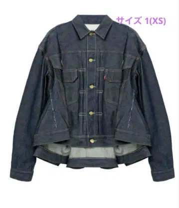 미사용 새상품 Levi's x 사카이 여성 데님 재킷