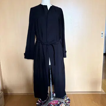 새상품급 PLST 플라스테 레이온 블렌드 벨트 포함 릴랙스 코트